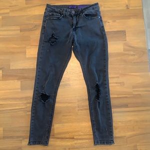 Black denim jeans size 7